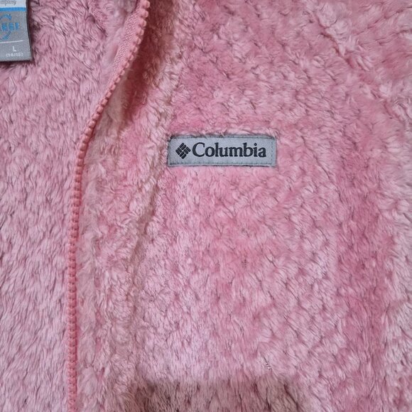 Columbia Fleece Interchange Jacket Omni-Heat Reflective Girls Pink Size L - Picture 14 of 16